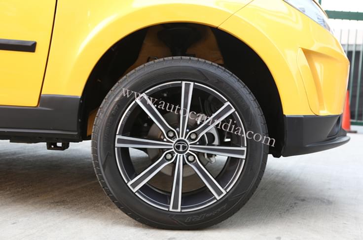 It is also shod with larger, 16-inch alloy wheels. It is also shod with larger, 16-inch alloy wheels.